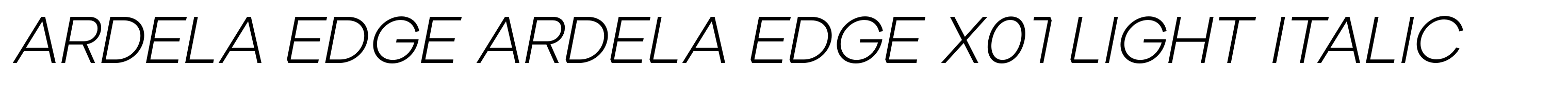 Ardela Edge ARDELA EDGE X01 Light Italic